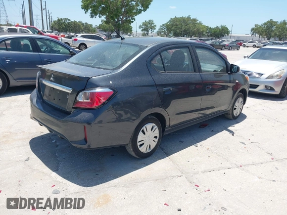 2024 Mitsubishi Mirage ES z VIN ML32FUFJ7RHF11224, wystawiony jako IAAI lot #42165793 z przebiegiem 6726 mil mil oraz . Historia ofert i sprzedaży dostępna na DreamBid. Obrazek 4.