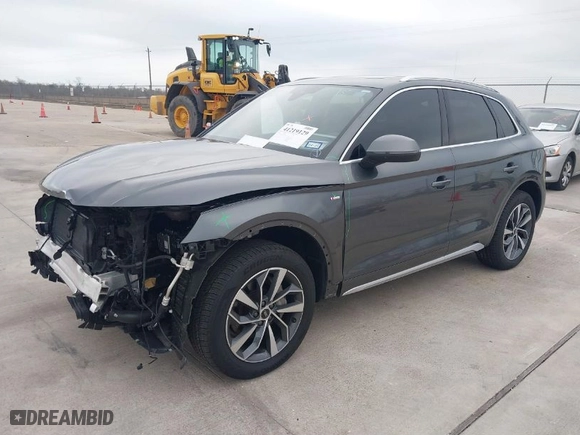2023 Audi Q5 S line Premium Plus with VIN WA1EAAFY0P2126891, listed as a IAAI auction lot 41219129 with 14,011 mi miles. Bid and sale history available at carsss.com. Image 2.