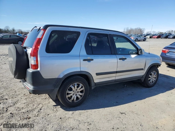 2006 Honda CR-V EX with VIN JHLRD68866C025276, listed as a Copart auction lot 47196495 with 224,669 mi miles and Salvage Title. Bid and sale history available at carsss.com. Image 3.