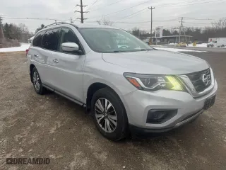 2018 Nissan Pathfinder SL with VIN 5N1DR2MM6JC608990, listed as a Copart auction lot 88999715 with 76,438 mi miles and Clean Title. Bid and sale history available at carsss.com. Image 1.