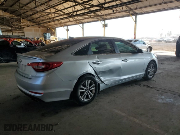 2017 Hyundai Sonata 2.4L with VIN 5NPE24AF7HH596295, listed as a Copart auction lot 51336055 with 109,265 mi miles and Salvage Title. Bid and sale history available at DreamBid. Image 3.