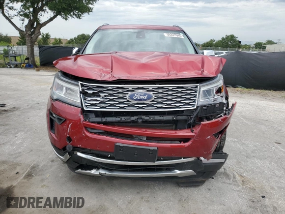 2018 Ford Explorer Platinum с VIN 1FM5K8HT7JGC80243, выставлен на аукционе Copart как лот 59337945 с пробегом 106 778 миль миль и Списание • Salvage title. История ставок и продаж доступна на DreamBid. Изображение 5.