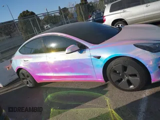 2021 Tesla Model 3 Long Range with VIN 5YJ3E1EB6MF053940, listed as a IAAI auction lot 41344978 with 38,544 mi miles and . Bid and sale history available at DreamBid. Image 13.
