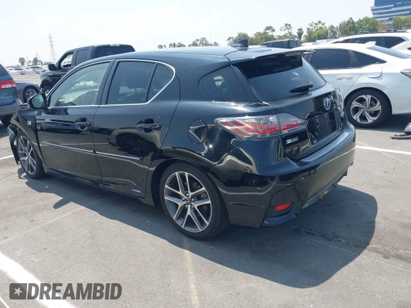 2016 Lexus CT 200h with VIN JTHKD5BH9G2253389, listed as a IAAI auction lot 42594365 with 72,577 mi miles and . Bid and sale history available at DreamBid. Image 3.