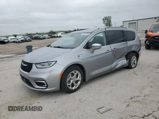 2021 Chrysler Pacifica Hybrid Limited with VIN 2C4RC1S76MR518110, listed as a Copart auction lot 54557065 with 61,908 mi miles and Salvage title. Bid and sale history available at DreamBid. Image 1.