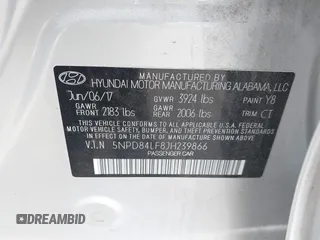 2018 Hyundai Elantra SEL with VIN 5NPD84LF8JH239866, listed as a IAAI auction lot 41597467 with 164,151 mi miles and . Bid and sale history available at DreamBid. Image 9.