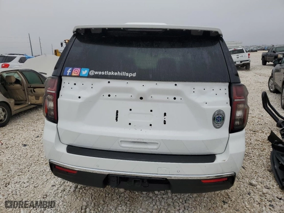 2024 Chevrolet Tahoe Commercial with VIN 1GNSKLEDXRR222447, listed as a Copart auction lot 44606065 with 0 mi miles and Salvage Title. Bid and sale history available at carsss.com. Image 6.
