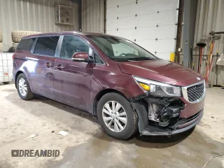 2018 Kia Sedona LX with VIN KNDMB5C14J6395781, listed as a Copart auction lot 47040825 with 150,983 mi miles and Salvage Title. Bid and sale history available at DreamBid. Image 4.