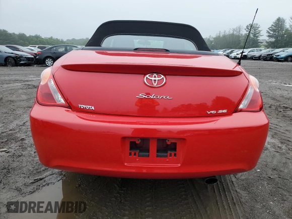 2006 Toyota Solara SE with VIN 4T1FA38P66U095087, listed as a Copart auction lot 61357005 with 205,995 mi miles and Salvage title. Bid and sale history available at DreamBid. Image 6.