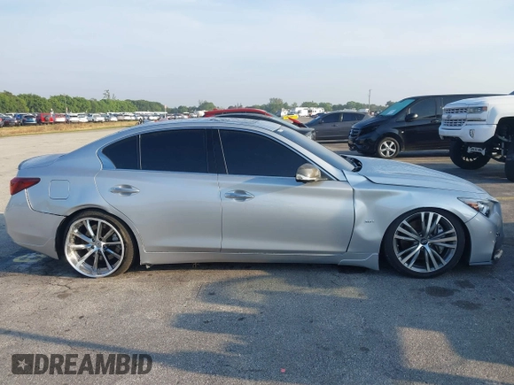 2019 Infiniti Q50 Luxe z VIN JN1EV7APXKM516277, wystawiony jako IAAI lot #41751440 z przebiegiem 52 638 mil mil oraz . Historia ofert i sprzedaży dostępna na DreamBid. Obrazek 14.