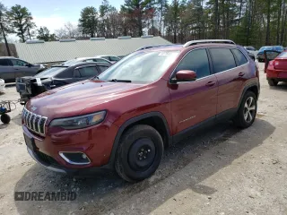 2019 Jeep Cherokee Limited with VIN 1C4PJMDX9KD231050, listed as a Copart auction lot 52769005 with 180,645 mi miles and Salvage Title. Bid and sale history available at carsss.com. Image 1.