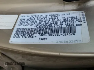 2003 Toyota Camry LE with VIN 4T1BE32K83U241744, listed as a Copart auction lot 55866025 with 200,685 mi miles and Salvage Title. Bid and sale history available at DreamBid. Image 12.