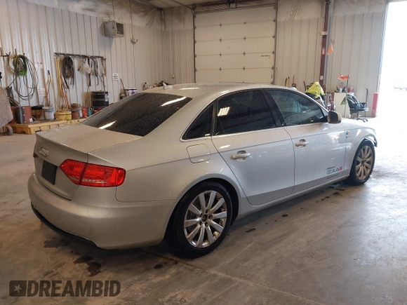 2010 Audi A4 2.0T Premium Plus with VIN WAUFFAFL0AN023280, listed as a IAAI auction lot 42037088 with 107,517 mi miles. Bid and sale history available at carsss.com. Image 4.
