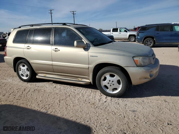 2005 Toyota Highlander with VIN JTEDP21A650067916, listed as a Copart auction lot 84592024 with 0 mi miles and Clean Title. Bid and sale history available at carsss.com. Image 1.