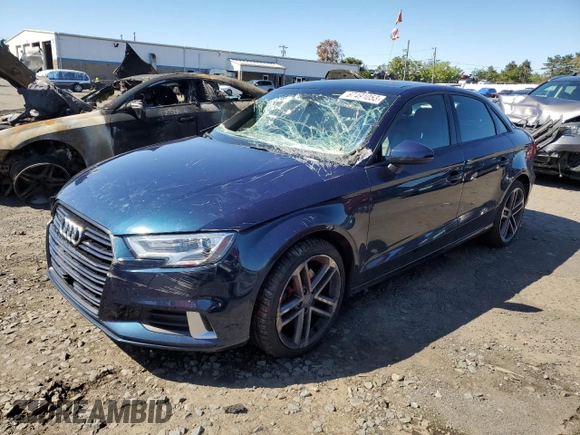 2018 Audi A3 Sedan Premium with VIN WAUB8GFF0J1066319, listed as a Copart auction lot 67491053 with 43,966 mi miles. Bid and sale history available at carsss.com. Image 1.