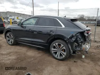 2019 Audi Q8 Premium Plus with VIN WA1BVAF14KD030723, listed as a Copart auction lot 47073725 with 70,628 mi miles and Salvage Title. Bid and sale history available at carsss.com. Image 2.