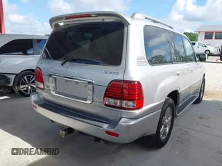 2006 Lexus LX 470 z VIN JTJHT00W864014757, wystawiony jako IAAI lot #42332814 z przebiegiem 131 641 mil mil oraz . Historia ofert i sprzedaży dostępna na DreamBid. Obrazek 4.