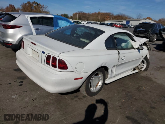 1997 Ford Mustang with VIN 1FALP4041VF194986, listed as a Copart auction lot 78841404 with 118,936 mi miles and Salvage Title. Bid and sale history available at carsss.com. Image 3.