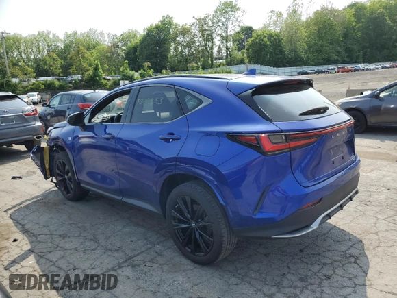 2022 Lexus NX with VIN JTJKGCEZ7N2000776, listed as a Copart auction lot 51502933 with Not Provided miles. Bid and sale history available at carsss.com. Image 2.