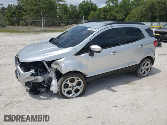 2021 Ford EcoSport SE with VIN MAJ3S2GE0MC453081, listed as a Copart auction lot 51203875 with 23,716 mi miles and Non Repairable. Bid and sale history available at carsss.com. Image 1.