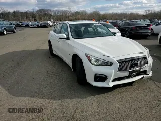 2017 Infiniti Q50 Red Sport 400 with VIN JN1FV7AR9HM870161, listed as a Copart auction lot 84621624 with 68,890 mi miles and Salvage title. Bid and sale history available at DreamBid. Image 11.