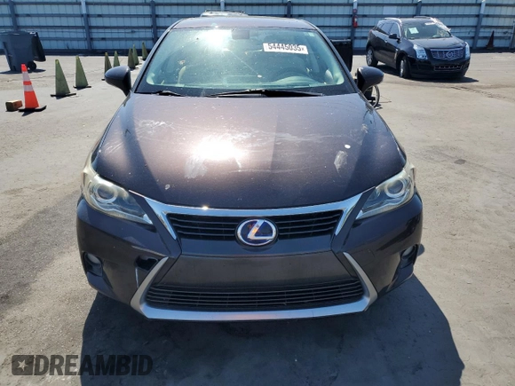 2014 Lexus CT 200h with VIN JTHKD5BHXE2202576, listed as a Copart auction lot 54445035 with 113,318 mi miles and Salvage Title. Bid and sale history available at DreamBid. Image 5.