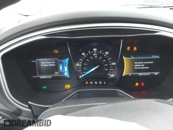 2015 Ford Fusion SE Hybrid with VIN 3FA6P0LU9FR184907, listed as a IAAI auction lot 42119737 with 153,255 mi miles and . Bid and sale history available at DreamBid. Image 7.