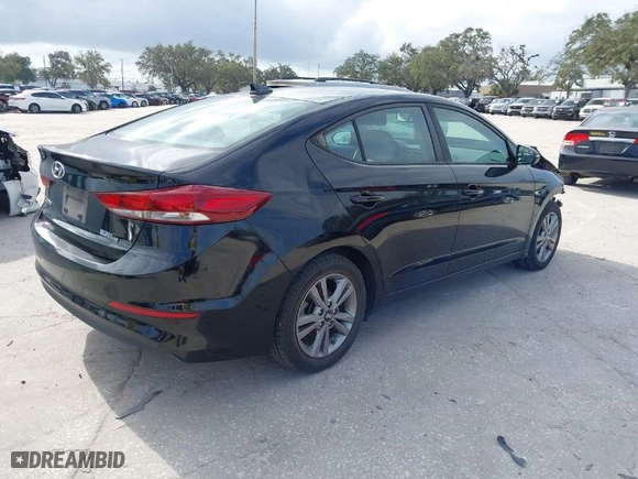 2018 Hyundai Elantra GL with VIN KMHD84LF8JU543295, listed as a IAAI auction lot 41443030 with 117093 miles. Bid and sale history available at carsss.com. Image 4.