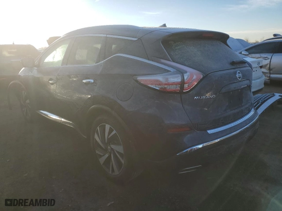2015 Nissan Murano SV with VIN 5N1AZ2MH5FN264702, listed as a Copart auction lot 42954455 with 90,261 mi miles and Salvage Title. Bid and sale history available at carsss.com. Image 2.