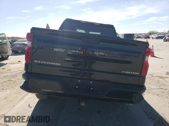 2024 Chevrolet Silverado 1500 Custom with VIN 1GCPDBEK1RZ116972, listed as a Copart auction lot 81566254 with 2,841 mi miles and Salvage Title. Bid and sale history available at DreamBid. Image 6.