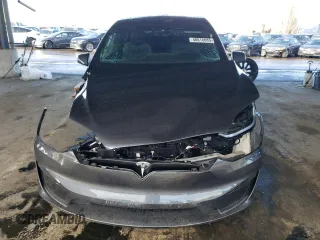 2023 Tesla Model X with VIN 7SAXCDE55PF410146, listed as a Copart auction lot 48818085 with 26,494 mi miles and Salvage Title. Bid and sale history available at DreamBid. Image 5.