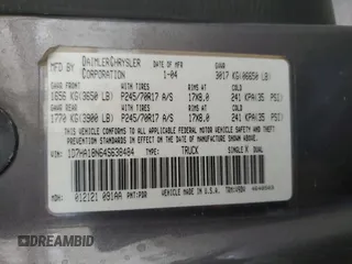 2004 Dodge 1500 SLT with VIN 1D7HA18N64S638484, listed as a Copart auction lot 51674335 with 163,354 mi miles and Salvage Title. Bid and sale history available at carsss.com. Image 12.