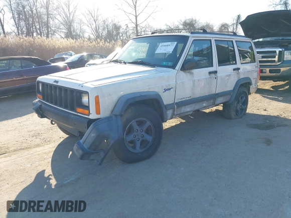 1997 Jeep Cherokee Sport with VIN 1J4FJ68S3VL551278, listed as a IAAI auction lot 41660577 with 282,264 mi miles. Bid and sale history available at carsss.com. Image 2.