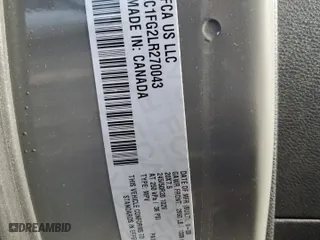 2020 Chrysler Pacifica Touring with VIN 2C4RC1FG2LR270043, listed as a Copart auction lot 86690394 with 63,353 mi miles and Salvage Title. Bid and sale history available at carsss.com. Image 14.