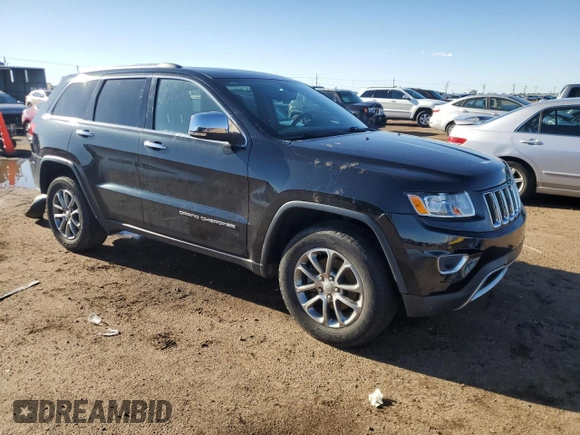 2014 Jeep Grand Cherokee Limited with VIN 1C4RJFBG7EC364116, listed as a Copart auction lot 57155945 with 78,280 mi miles and Salvage title. Bid and sale history available at DreamBid. Image 4.