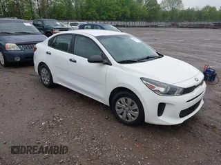 2018 Kia Rio LX with VIN 3KPA24ABXJE071866, listed as a IAAI auction lot 42099471 with 170,697 mi miles. Bid and sale history available at carsss.com. Image 1.