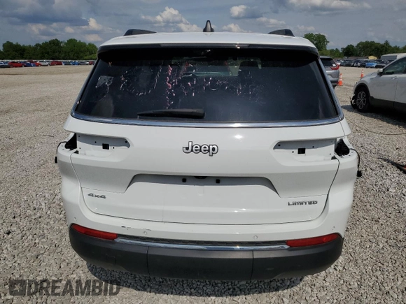 2024 Jeep Grand Cherokee Limited z VIN 1C4RJKBG2R8557615, wystawiony jako Copart lot #59046345 z przebiegiem 19 454 mil mil oraz Szkoda całkowita • Salvage title. Historia ofert i sprzedaży dostępna na DreamBid. Obrazek 6.