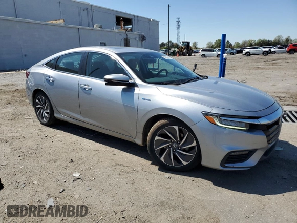 2019 Honda Insight Touring with VIN 19XZE4F95KE022706, listed as a Copart auction lot 52187015 with 58,294 mi miles and Salvage Title. Bid and sale history available at DreamBid. Image 4.