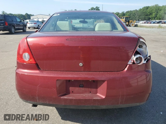 2009 Pontiac G6 1SA with VIN 1G2ZG57B894175730, listed as a Copart auction lot 59480305 with Not provided miles and Salvage title. Bid and sale history available at DreamBid. Image 6.