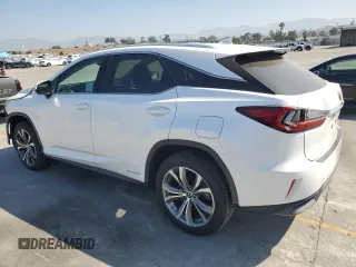 2018 Lexus RX 450h with VIN 2T2BGMCA3JC027017, listed as a Copart auction lot 59182395 with 26,937 mi miles and Salvage title. Bid and sale history available at DreamBid. Image 2.