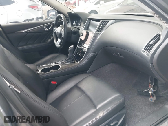 2021 Infiniti Q50 Pure with VIN JN1EV7AP3MM704464, listed as a IAAI auction lot 41915813 with 28,596 mi miles and . Bid and sale history available at DreamBid. Image 5.