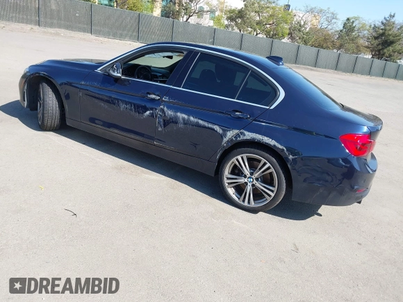 2017 BMW 3 Series 340i with VIN WBA8B3G34HNU36490, listed as a IAAI auction lot 41990840 with Not Provided miles and . Bid and sale history available at carsss.com. Image 3.