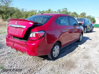 2024 Mitsubishi Mirage G4 ES with VIN ML32FUFJ5RHF06006, listed as a IAAI auction lot 41998481 with 11,560 mi miles. Bid and sale history available at carsss.com. Image 4.