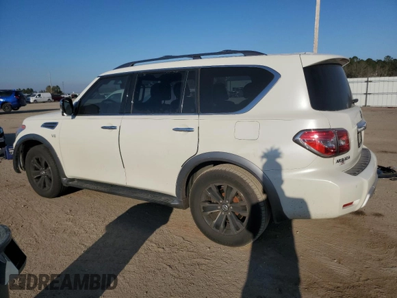 2018 Nissan Armada Platinum with VIN JN8AY2NF8J9331111, listed as a Copart auction lot 47265315 with 121,008 mi miles and Salvage Title. Bid and sale history available at carsss.com. Image 2.