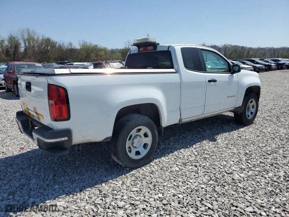2022 Chevrolet Colorado 2WD Work Truck with VIN 1GCHSBEA8N1140471, listed as a Copart auction lot 46186945 with 80,692 mi miles and Salvage Title. Bid and sale history available at carsss.com. Image 3.