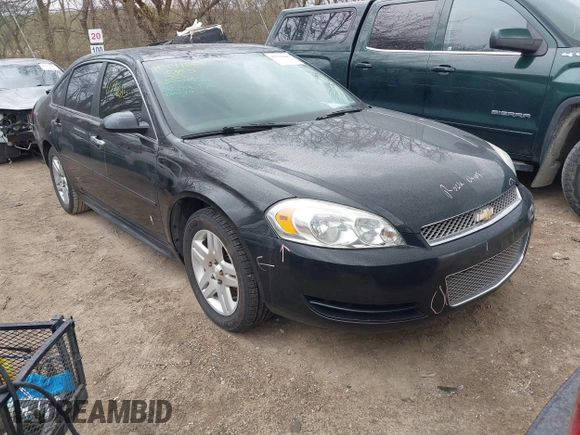 2014 Chevrolet Impala LT with VIN 2G1WB5E36E1150736, listed as a IAAI auction lot 41791685 with 128,779 mi miles and . Bid and sale history available at DreamBid. Image 1.