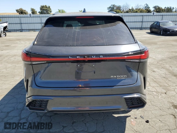2024 Lexus RX 500h F Sport Performance z VIN 2T2BCMEA1RC020345, wystawiony jako Copart lot #57066755 z przebiegiem 3 148 mil mil oraz Szkoda całkowita • Salvage title. Historia ofert i sprzedaży dostępna na DreamBid. Obrazek 6.