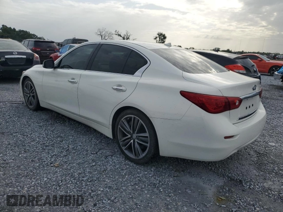 2014 Infiniti Q50 Hybrid Premium with VIN JN1AV7AP0EM692306, listed as a Copart auction lot 63067025 with 83,452 mi miles and Clean title. Bid and sale history available at DreamBid. Image 2.