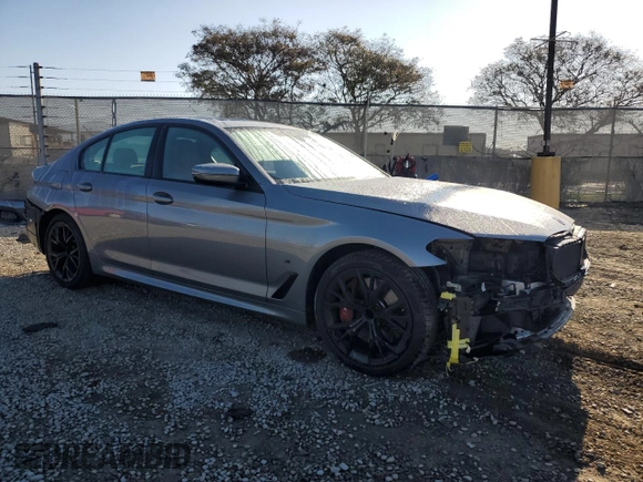 2023 BMW 5 Series 540i with VIN WBA53BJ06PWY00135, listed as a Copart auction lot 46426125 with 49,024 mi miles and Salvage title. Bid and sale history available at DreamBid. Image 4.