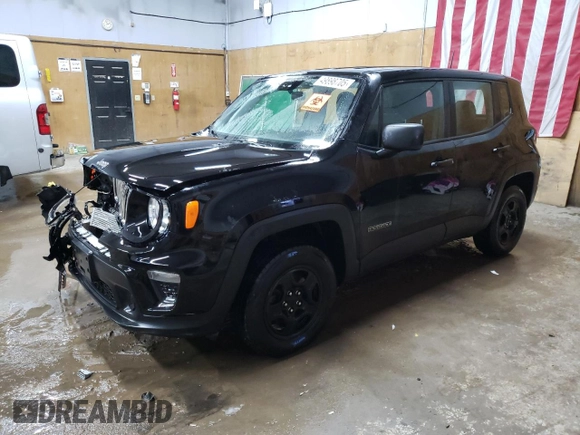 2020 Jeep Renegade Sport with VIN ZACNJBAB9LPL25398, listed as a Copart auction lot 49898705 with 47,555 mi miles and Salvage title. Bid and sale history available at DreamBid. Image 1.